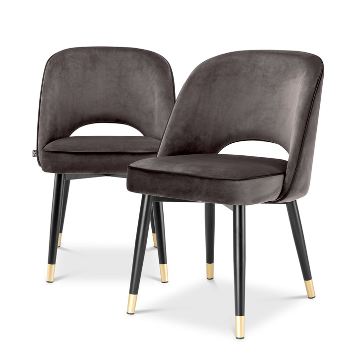 Eichholtz Eetkamerstoel Cliff Set van 2 Savona Grey