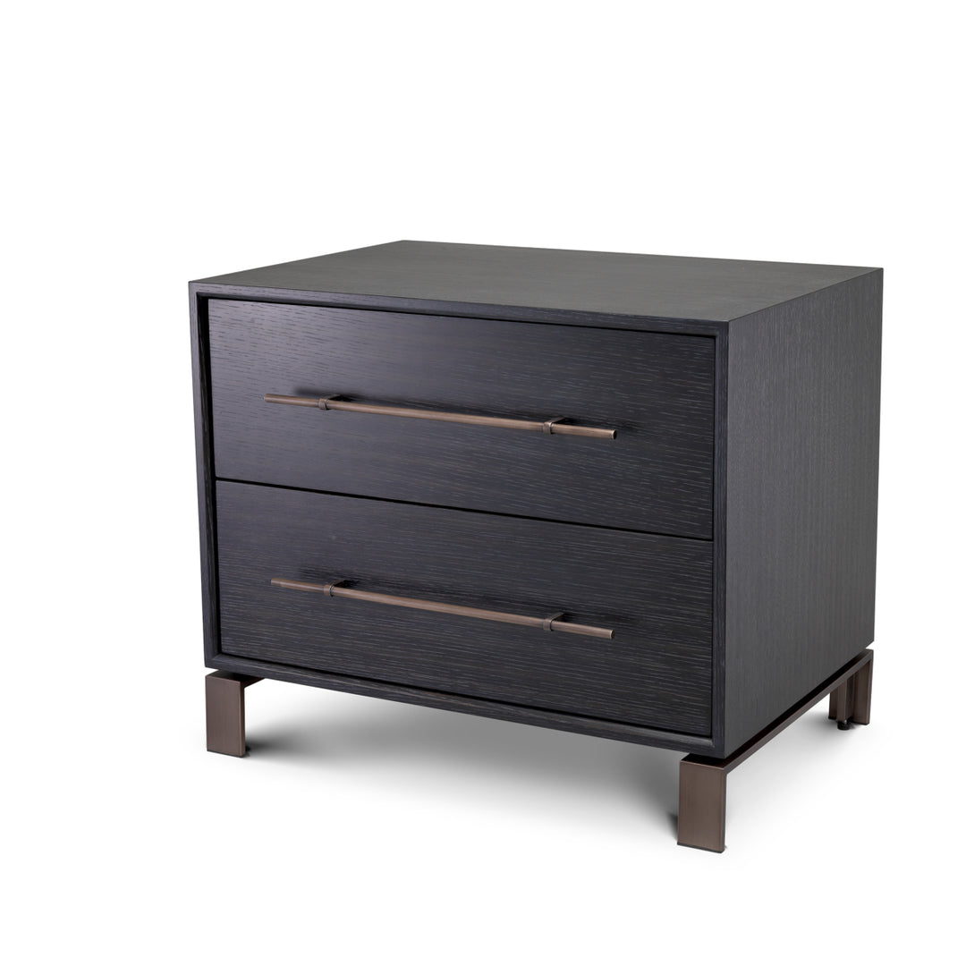Eichholtz Nachtkastje Canova Charcoal Grey Oak