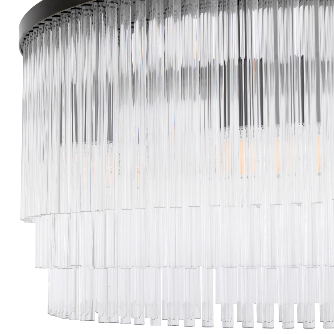 Eichholtz Chandelier Hector S Bronze Highlight Clear Glass
