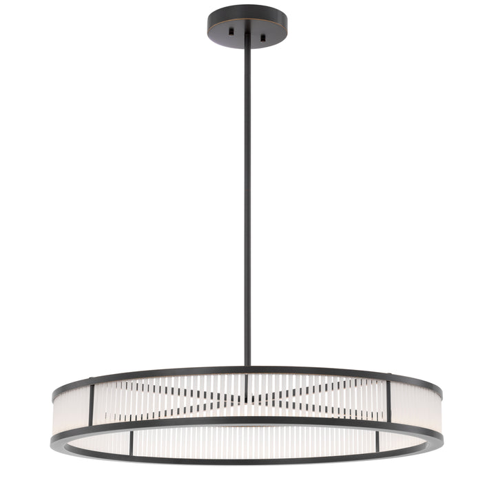 Eichholtz Kroonluchter Thibaud L Bronze Highlight Frosted Glass