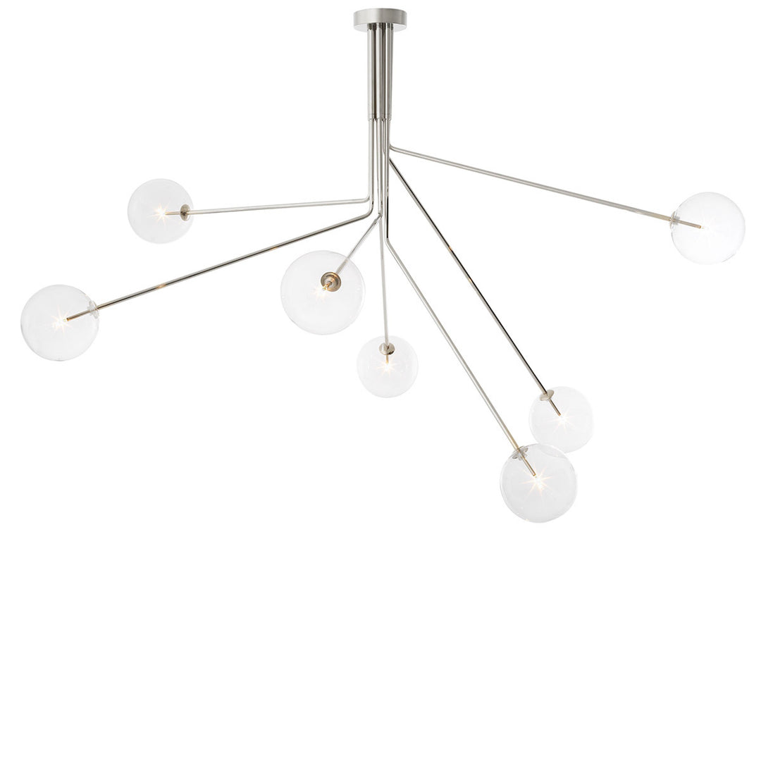 Eichholtz Kroonluchter Topaz Nickel Clear Glass