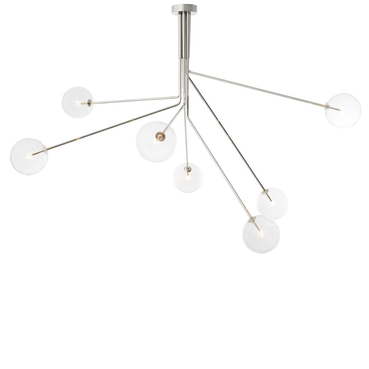 Eichholtz Kroonluchter Topaz Nickel Clear Glass