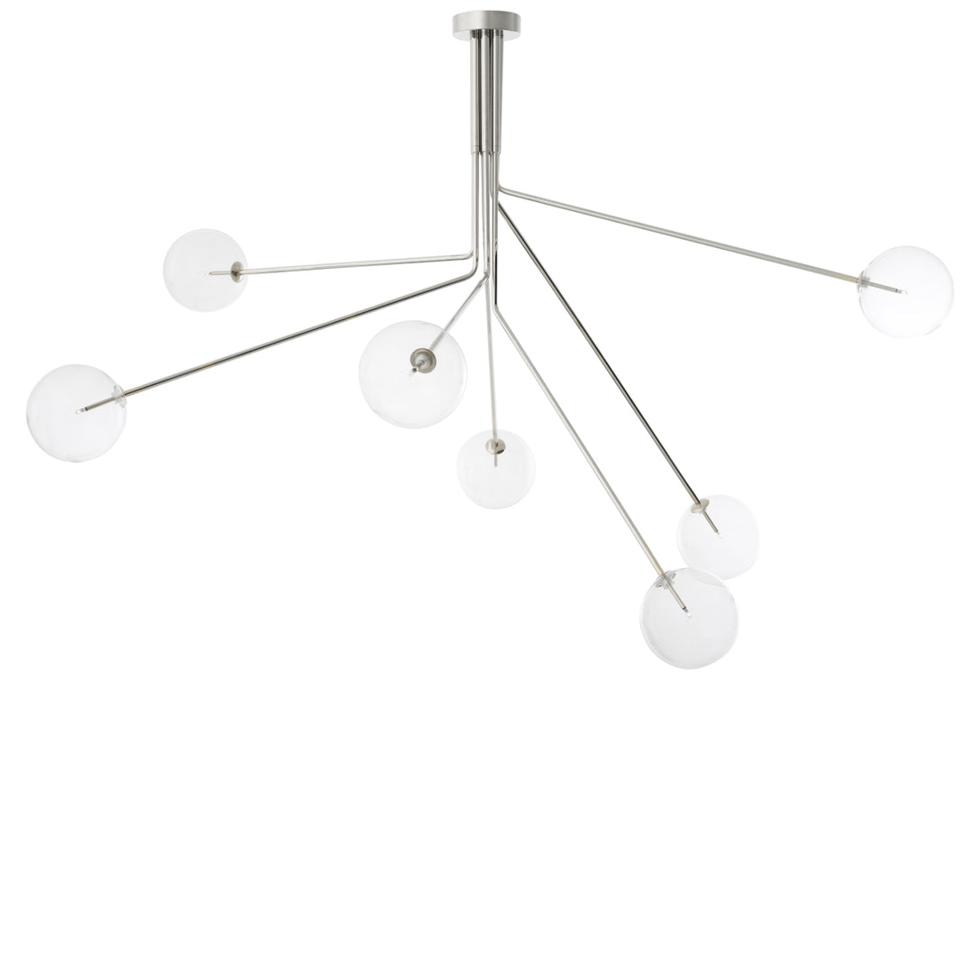 Eichholtz Kroonluchter Topaz Nickel Clear Glass