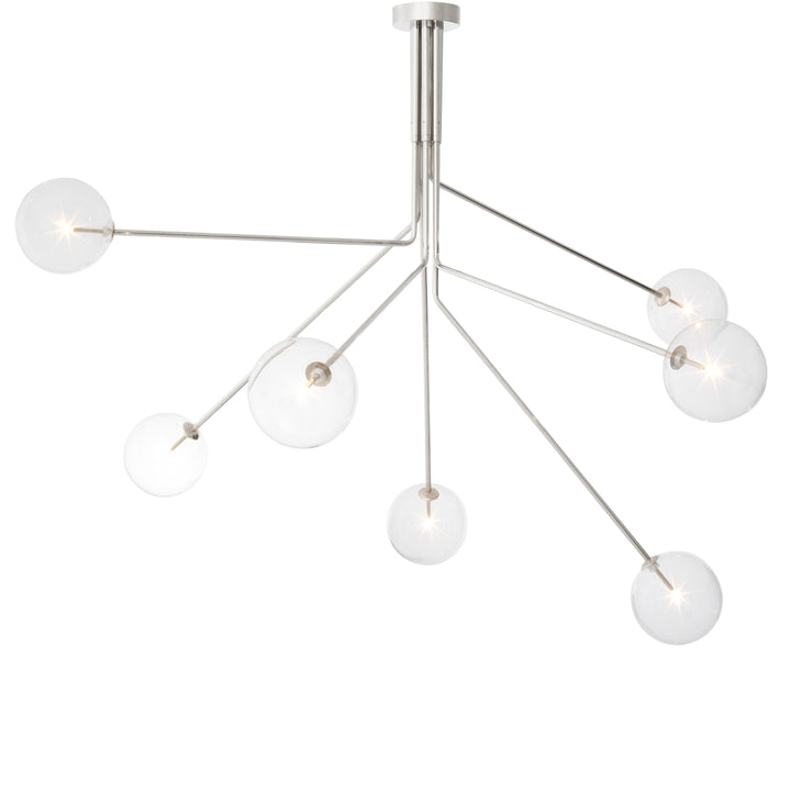 Eichholtz Kroonluchter Topaz Nickel Clear Glass