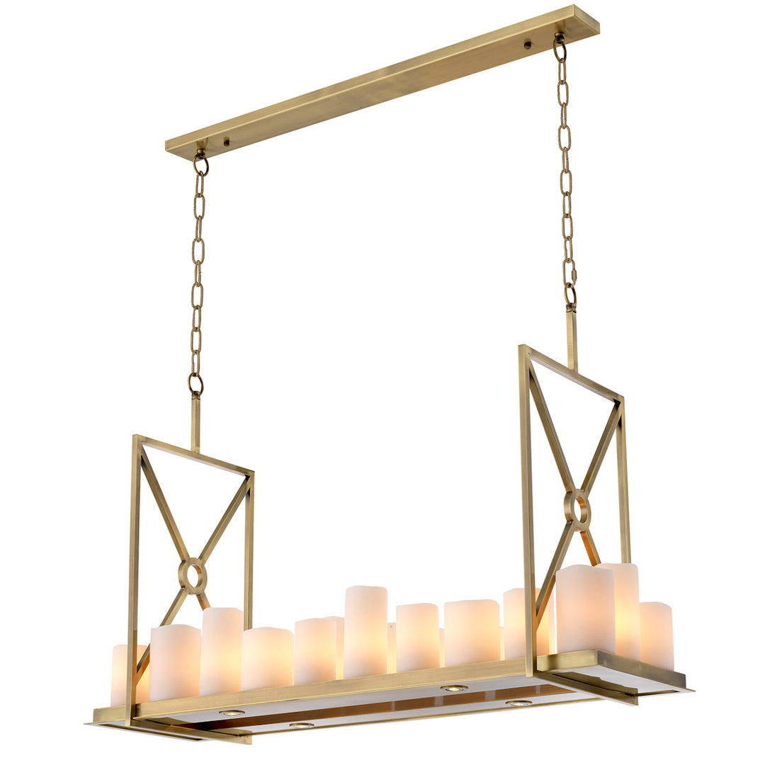 Eichholtz Kroonluchter Commodore Light Brushed Brass