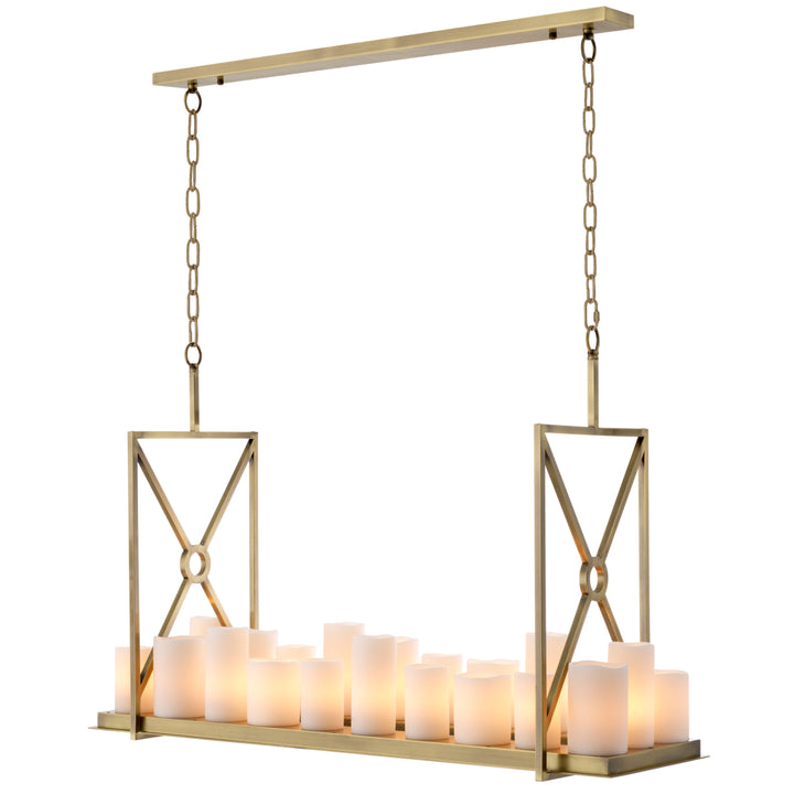 Eichholtz Kroonluchter Commodore Light Brushed Brass