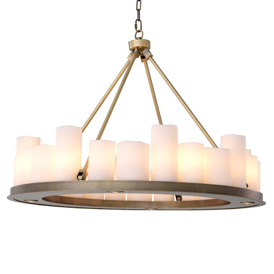 Eichholtz Kroonluchter Commodore Ø90 Light Brushed Brass