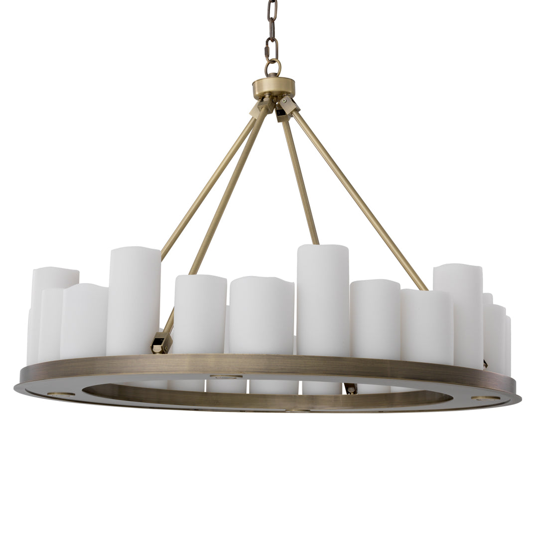 Eichholtz Kroonluchter Commodore Ø90 Light Brushed Brass