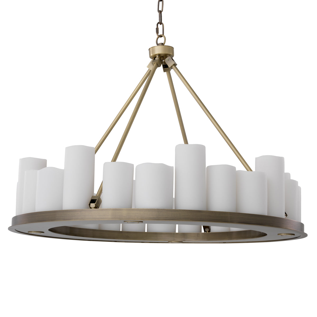 Eichholtz Kroonluchter Commodore Ø90 Light Brushed Brass