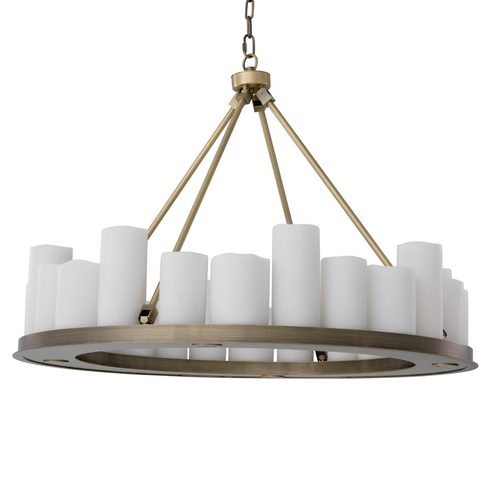 Eichholtz Kroonluchter Commodore Ø90 Light Brushed Brass