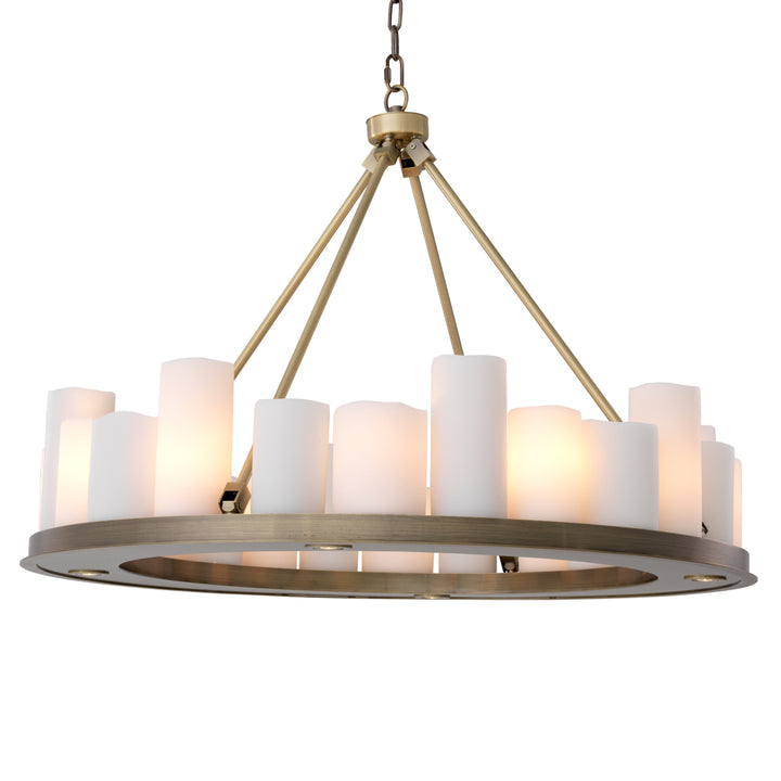 Eichholtz Kroonluchter Commodore Ø90 Light Brushed Brass