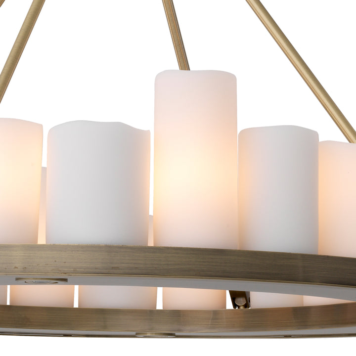 Eichholtz Kroonluchter Commodore Ø90 Light Brushed Brass