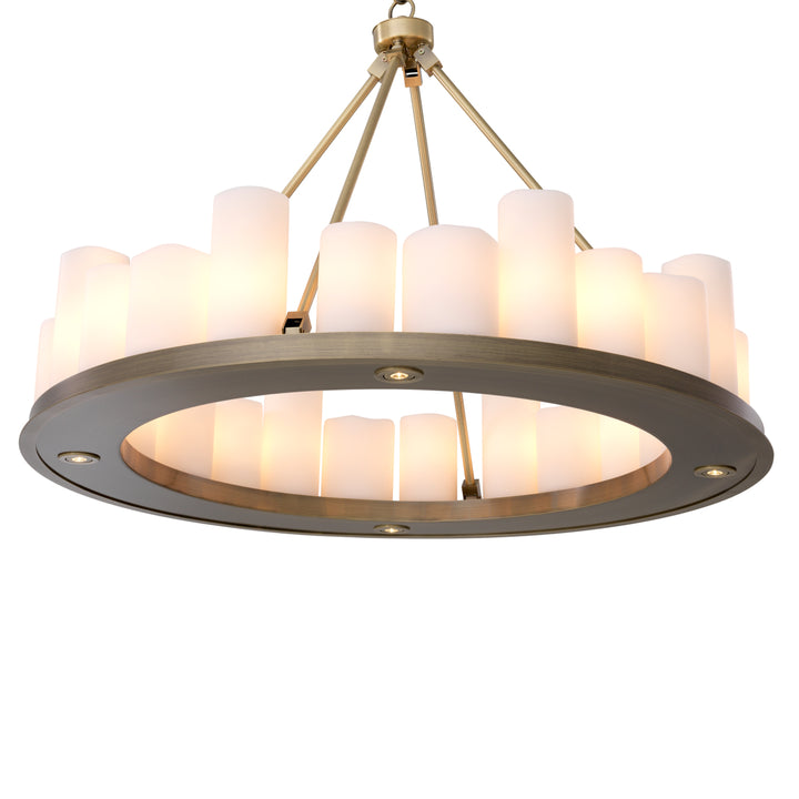 Eichholtz Kroonluchter Commodore Ø90 Light Brushed Brass