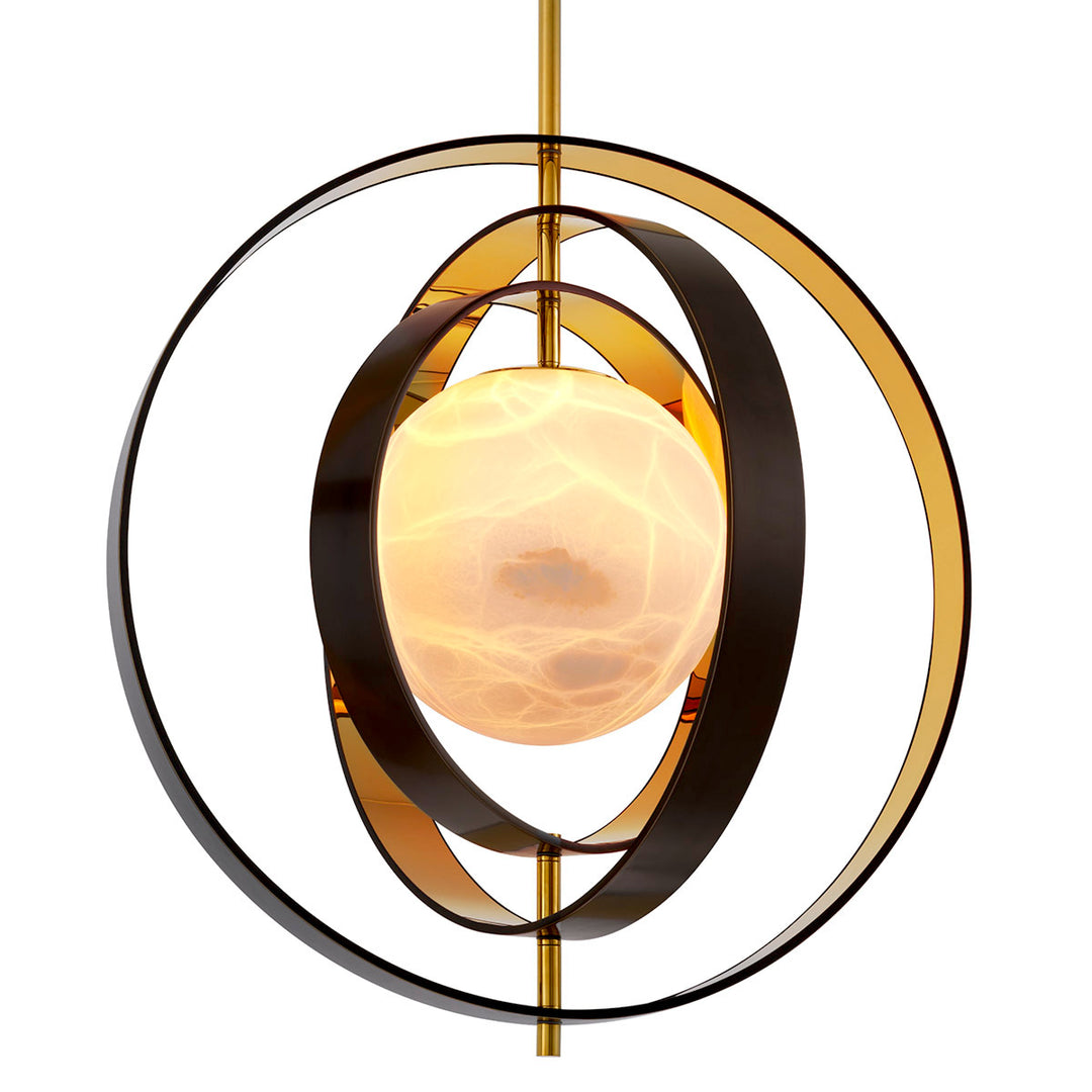 Eichholtz Kroonluchter Pearl Bronze Highlight Gold Alabaster