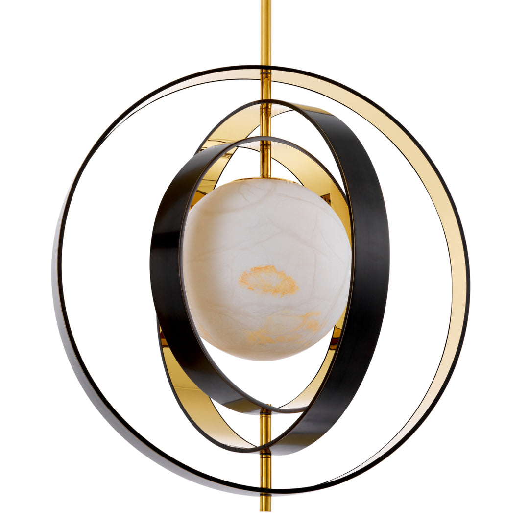 Eichholtz Kroonluchter Pearl Bronze Highlight Gold Alabaster