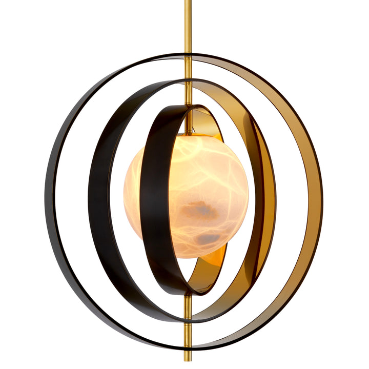 Eichholtz Kroonluchter Pearl Bronze Highlight Gold Alabaster