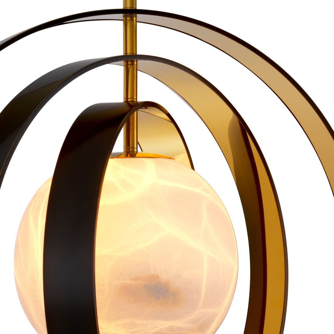 Eichholtz Kroonluchter Pearl Bronze Highlight Gold Alabaster