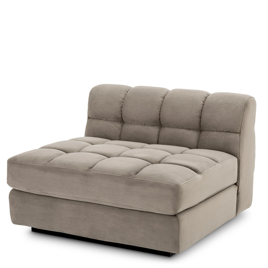 Eichholtz Modulaire Bank Dean midden Savona Greige Velvet