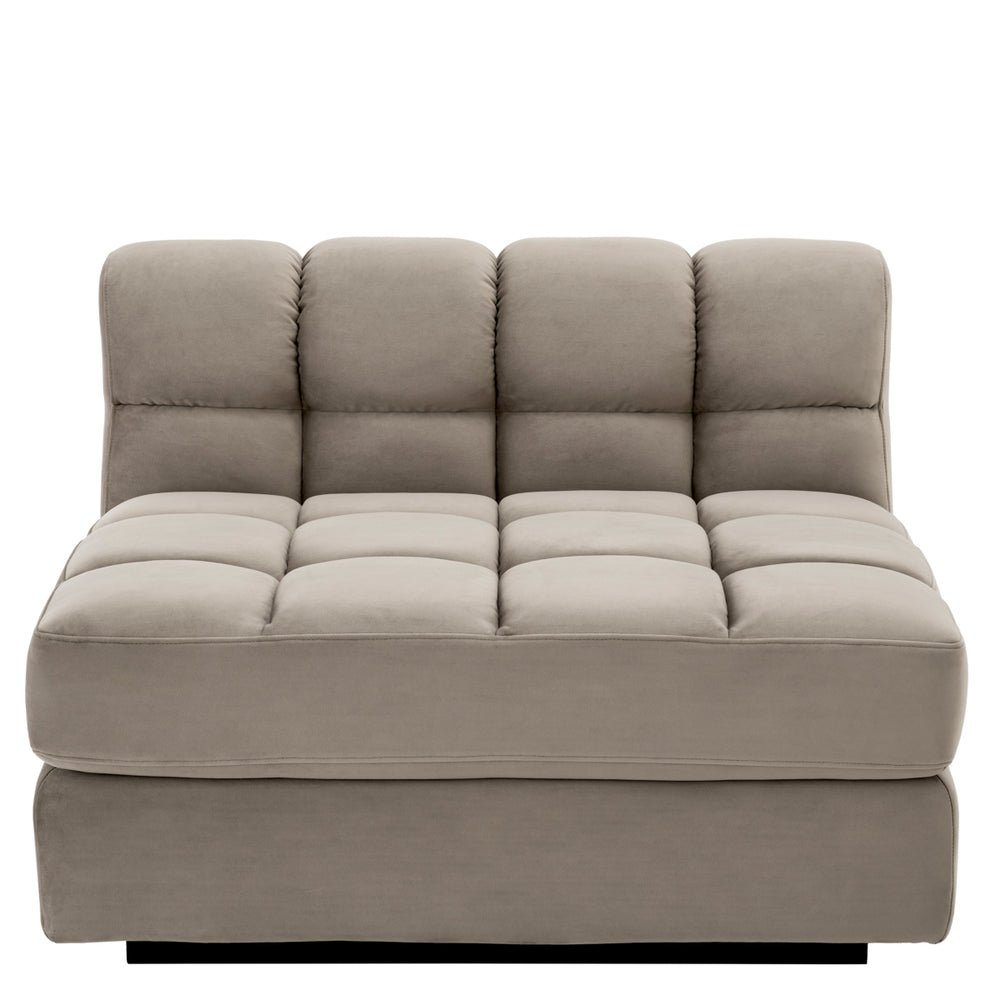 Eichholtz Modulaire Bank Dean midden Savona Greige Velvet