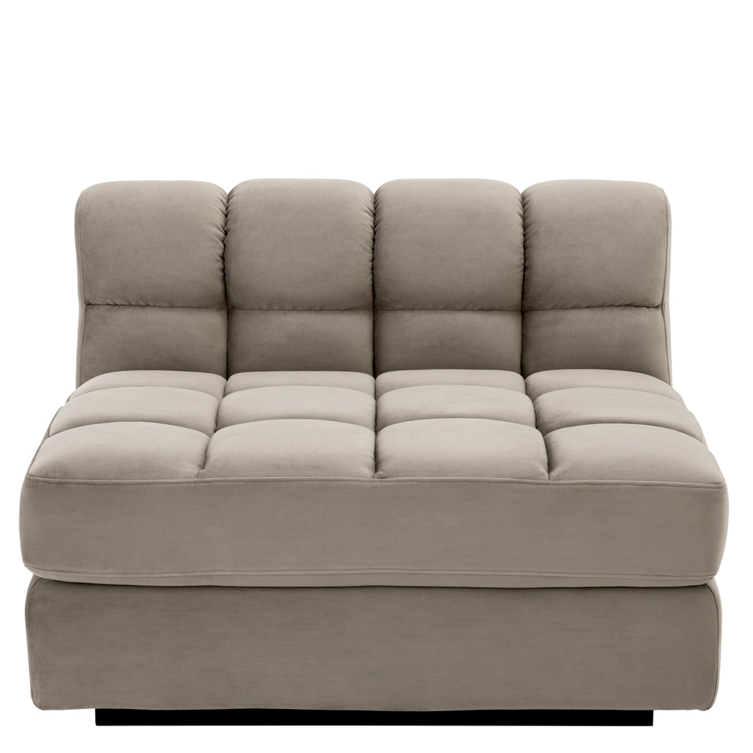 Eichholtz Modulaire Bank Dean midden Savona Greige Velvet