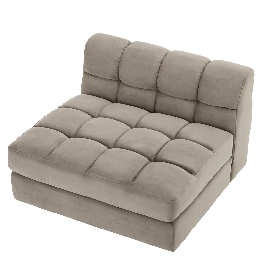 Eichholtz Modulaire Bank Dean midden Savona Greige Velvet