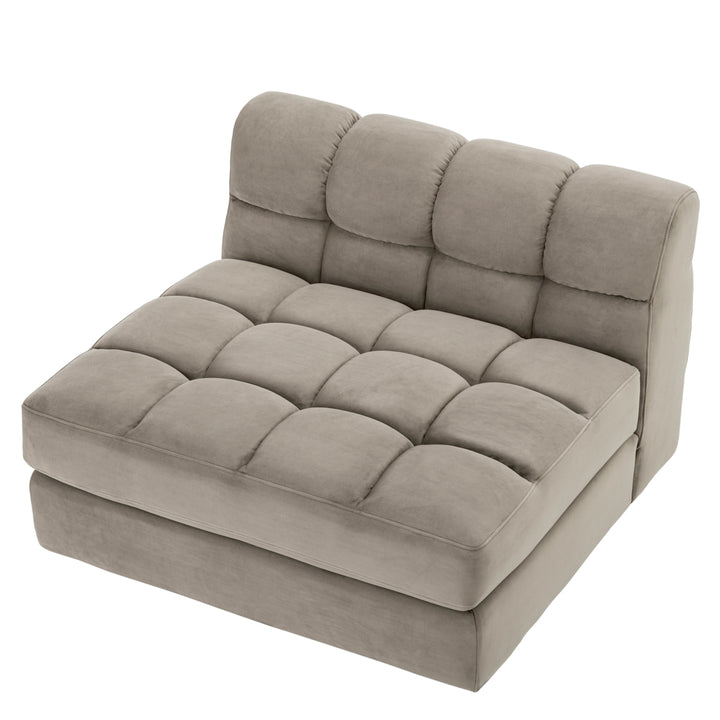Eichholtz Modulaire Bank Dean midden Savona Greige Velvet