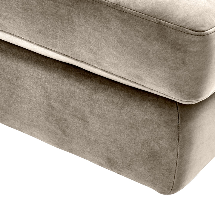 Eichholtz Modulaire Bank Dean midden Savona Greige Velvet