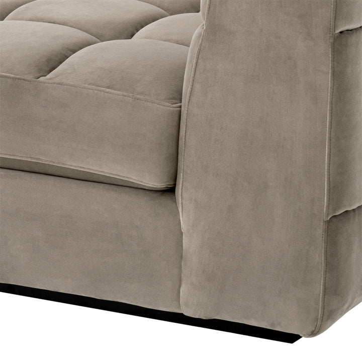 Eichholtz Modulaire Bank Dean midden Savona Greige Velvet