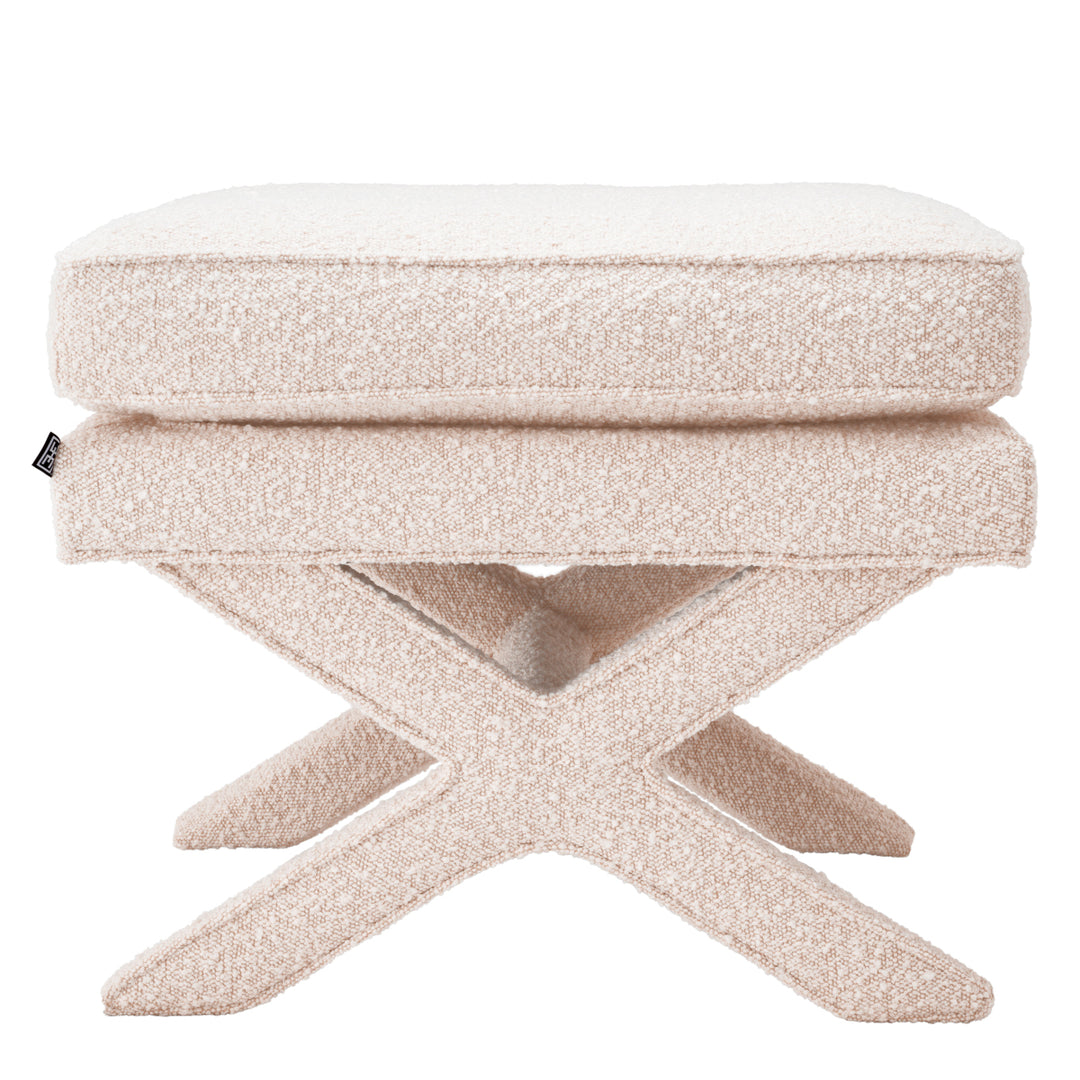 Eichholtz Ottoman Cordoba Bouclé Cream
