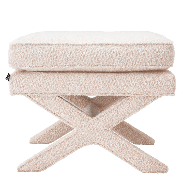 Eichholtz Ottoman Cordoba Bouclé Cream