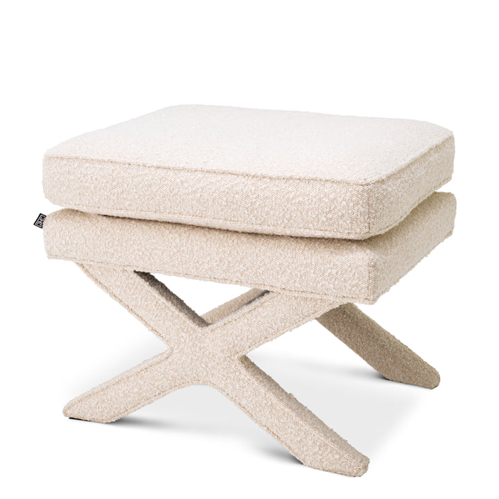 Eichholtz Ottoman Cordoba Bouclé Cream