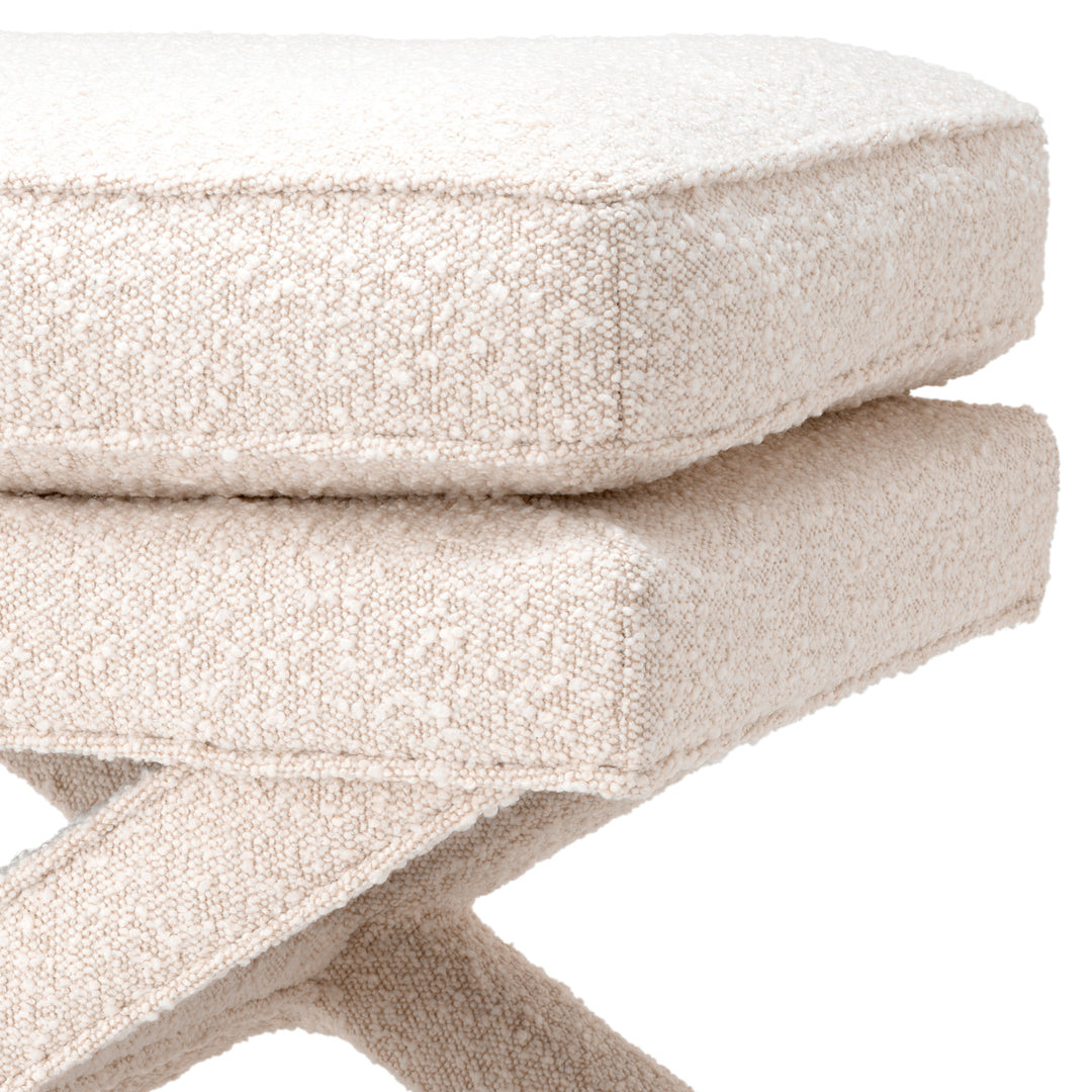 Eichholtz Ottoman Cordoba Bouclé Cream