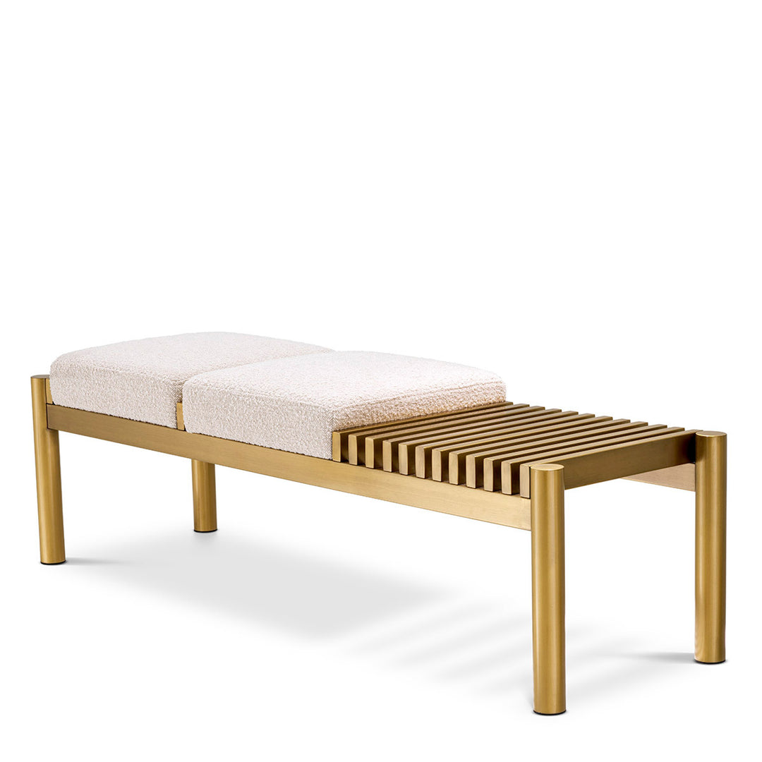 Eichholtz Bankje Bibi Bouclé Cream