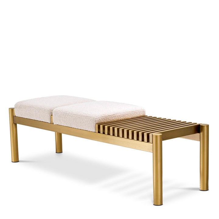 Eichholtz Bankje Bibi Bouclé Cream