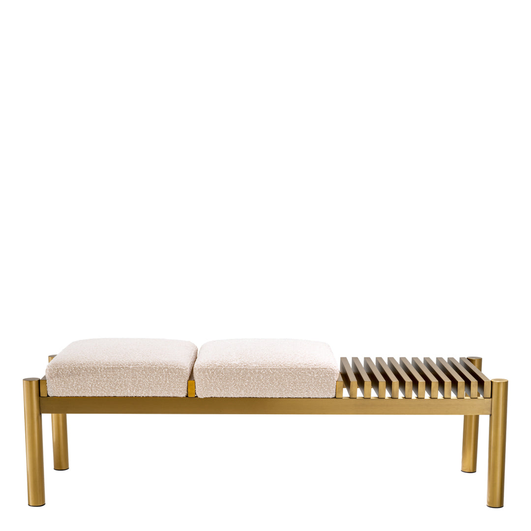 Eichholtz Bankje Bibi Bouclé Cream
