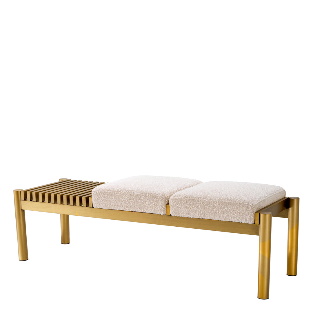 Eichholtz Bankje Bibi Bouclé Cream