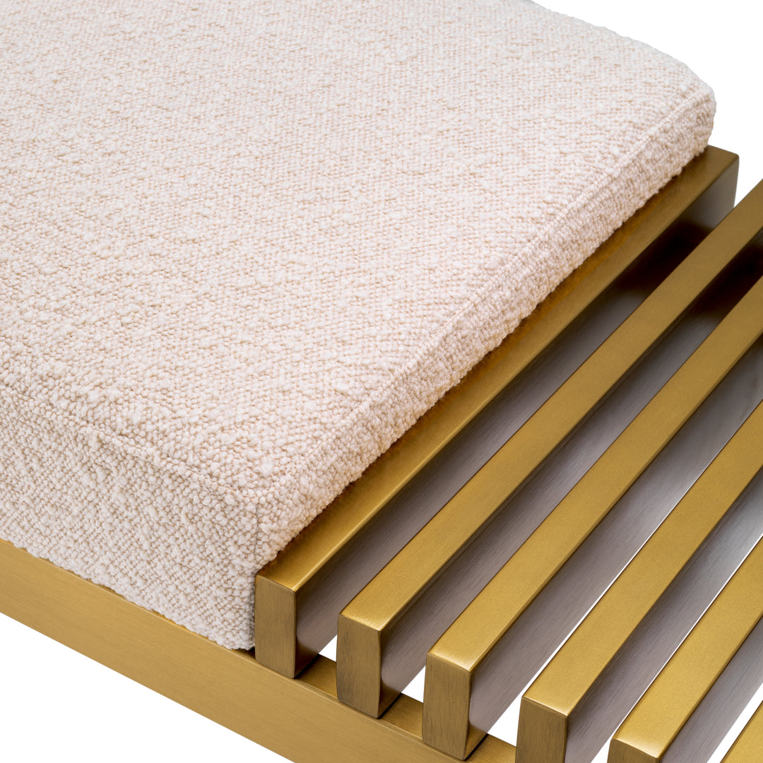 Eichholtz Bankje Bibi Bouclé Cream