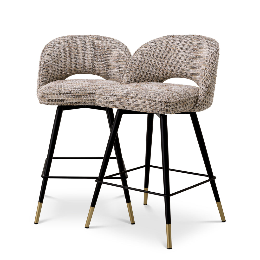 Eichholtz Counterstoel Cliff Set van 2 Mademoiselle Beige