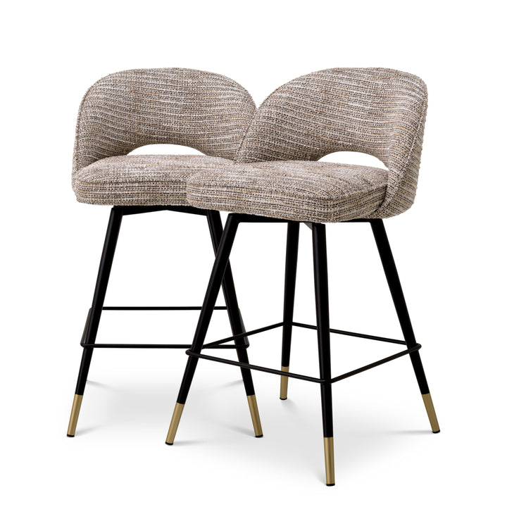 Eichholtz Counterstoel Cliff Set van 2 Mademoiselle Beige