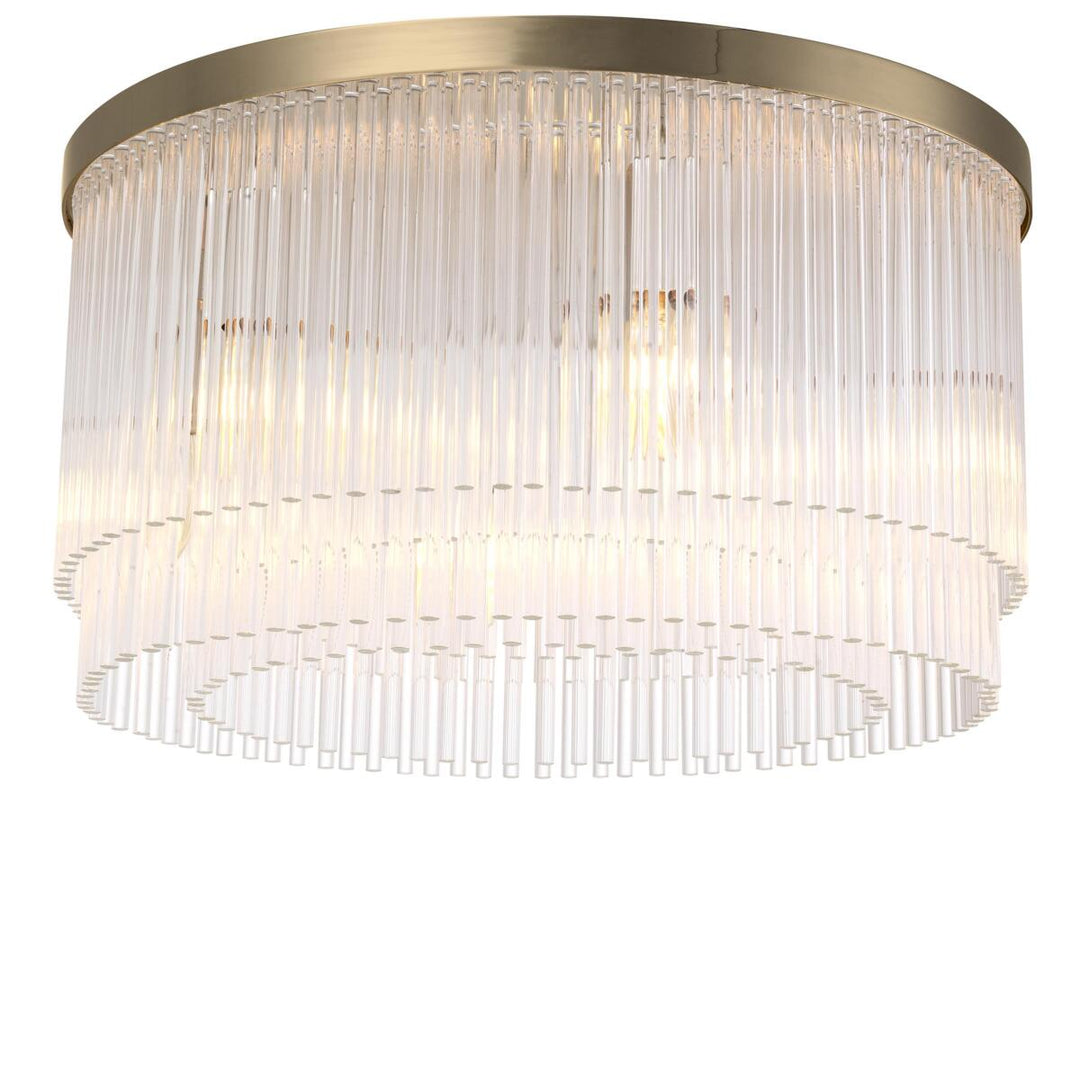 Eichholtz Plafondlamp Hector Geborsteld Messing