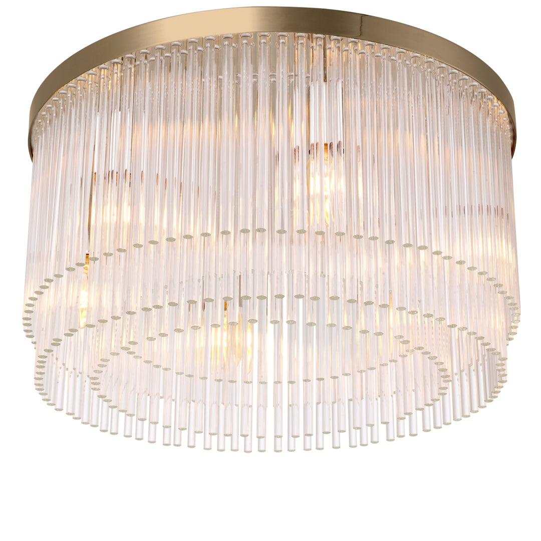 Eichholtz Plafondlamp Hector Geborsteld Messing