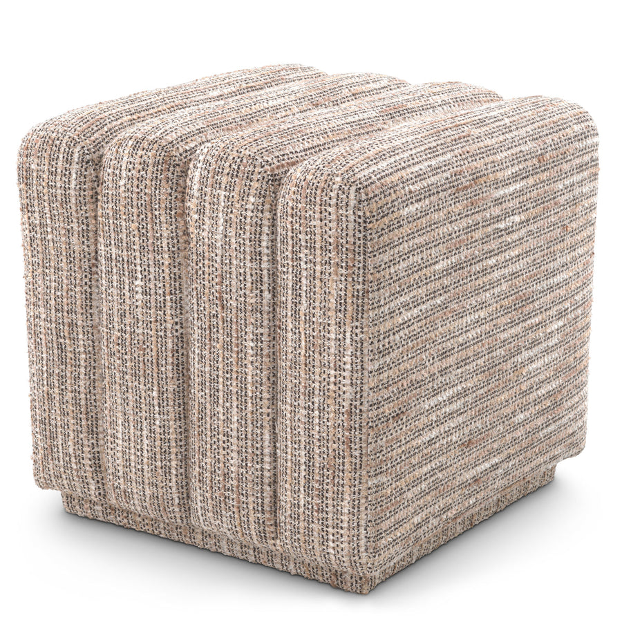 Eichholtz Poef Bente Mademoiselle Beige – afbeelding 1