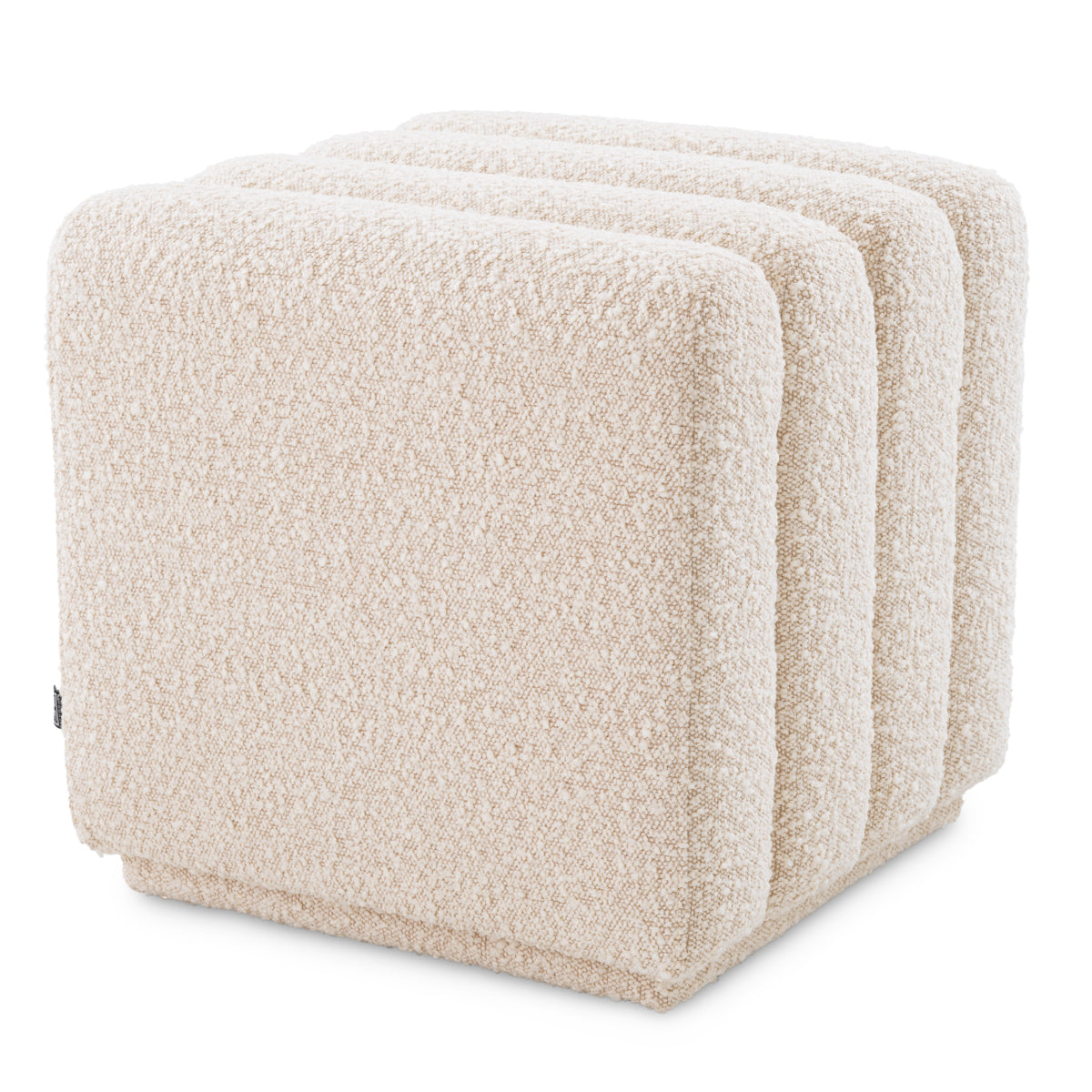 Eichholtz Poef Bente Bouclé Cream – afbeelding 2