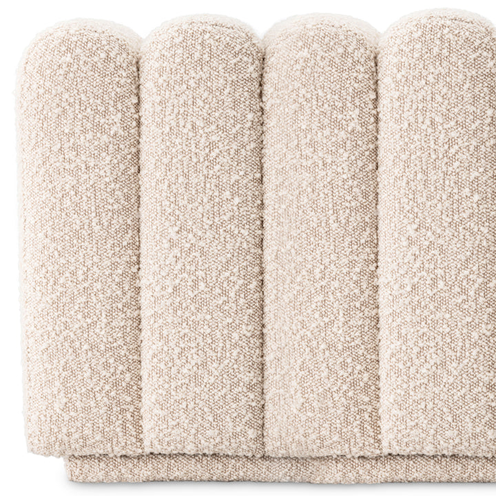 Eichholtz Poef Bente Bouclé Cream – afbeelding 3