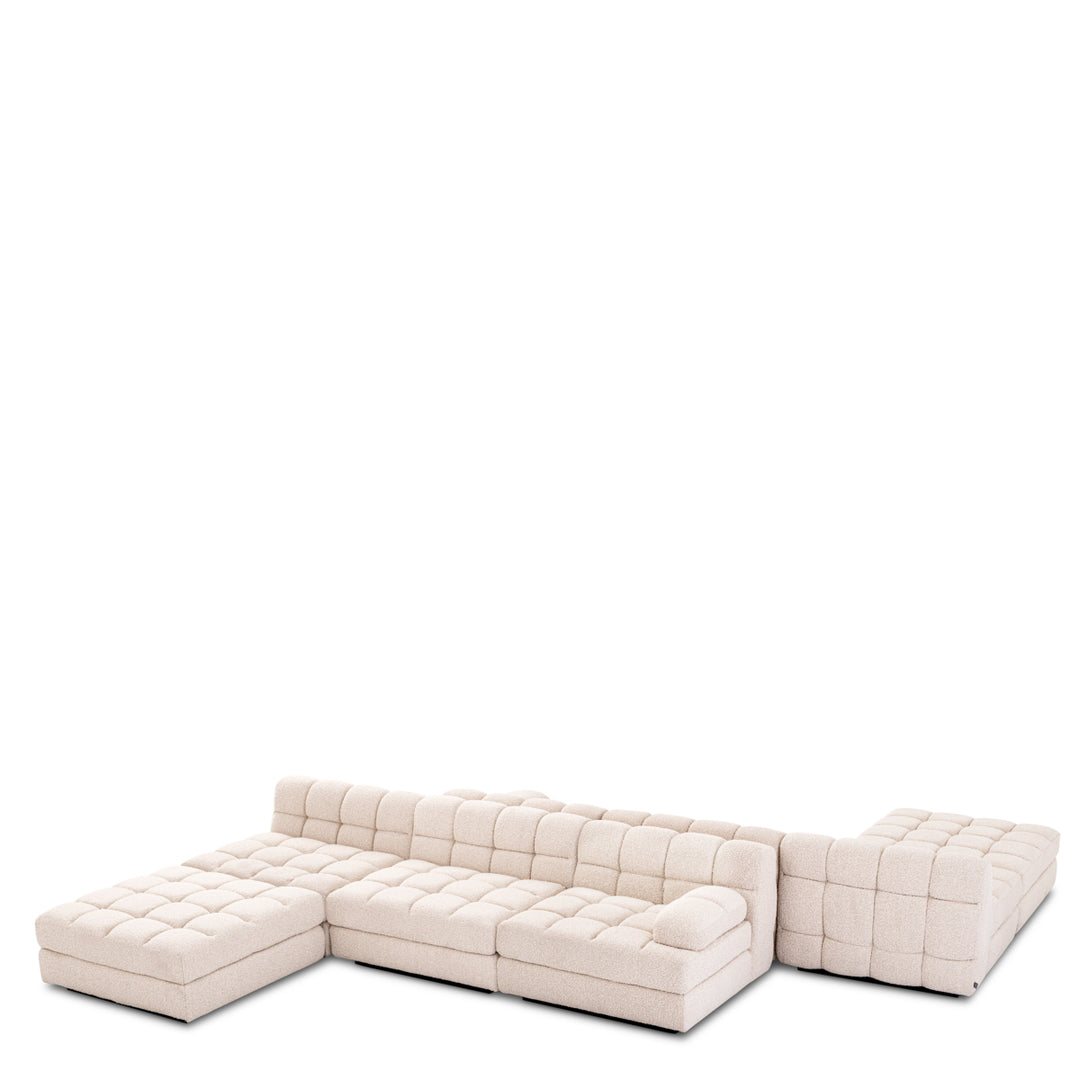 Eichholtz Modulaire Bank Dean rechts Bouclé Cream