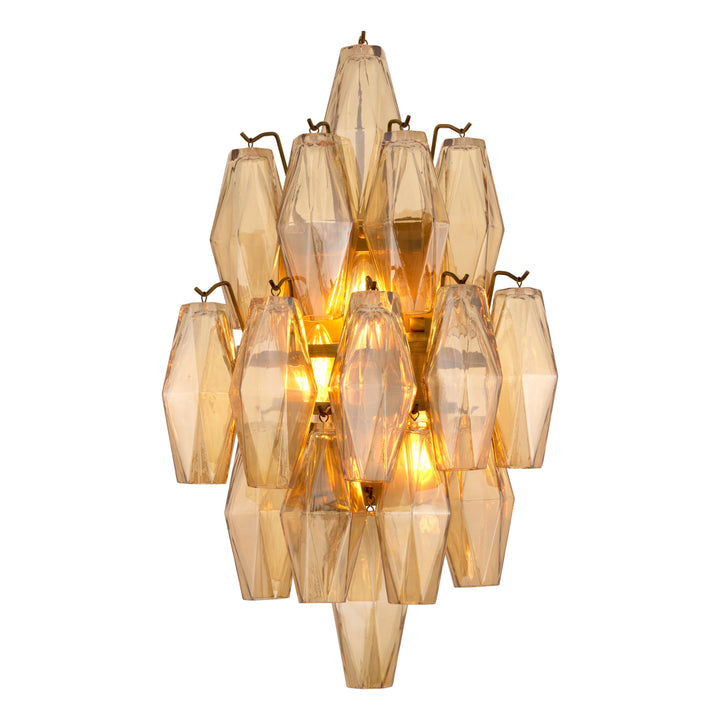 Eichholtz Wandlamp Benini Amber Glass