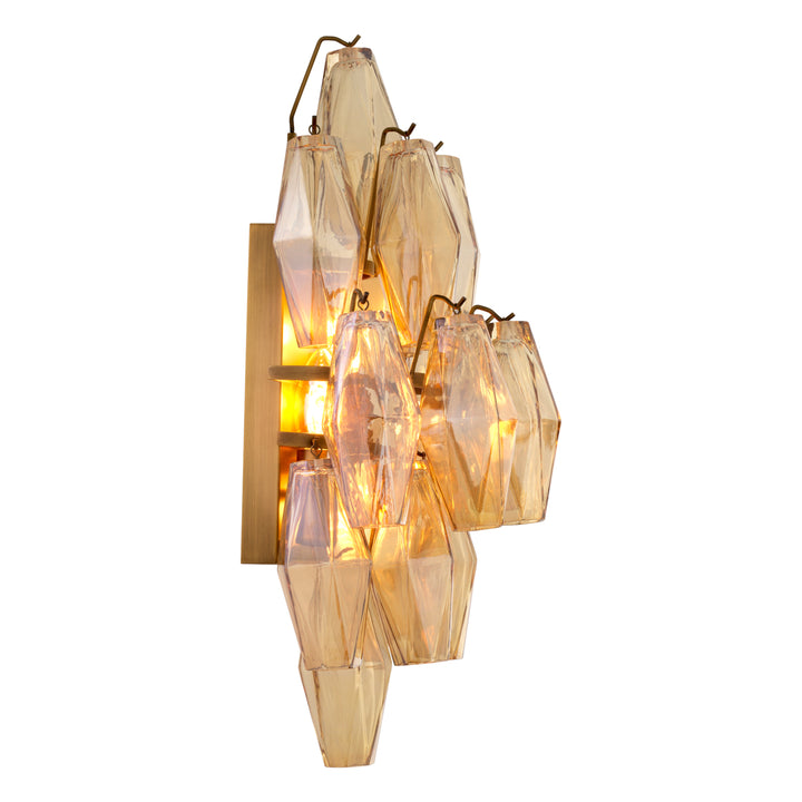 Eichholtz Wandlamp Benini Amber Glass