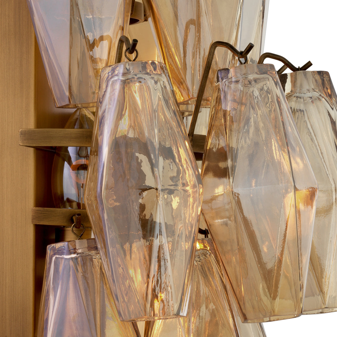 Eichholtz Wandlamp Benini Amber Glass