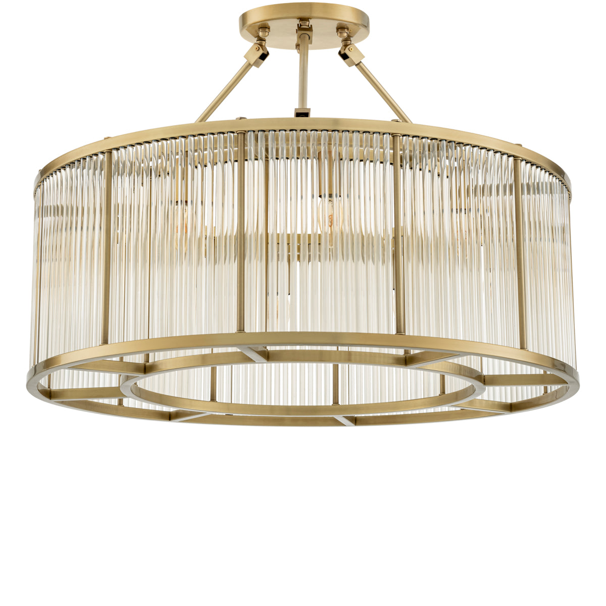 Eichholtz Plafondlamp Bernardi L Antique Brass