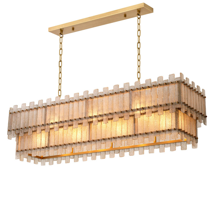 Eichholtz Chandelier Caprera Rectangular Antique Brass